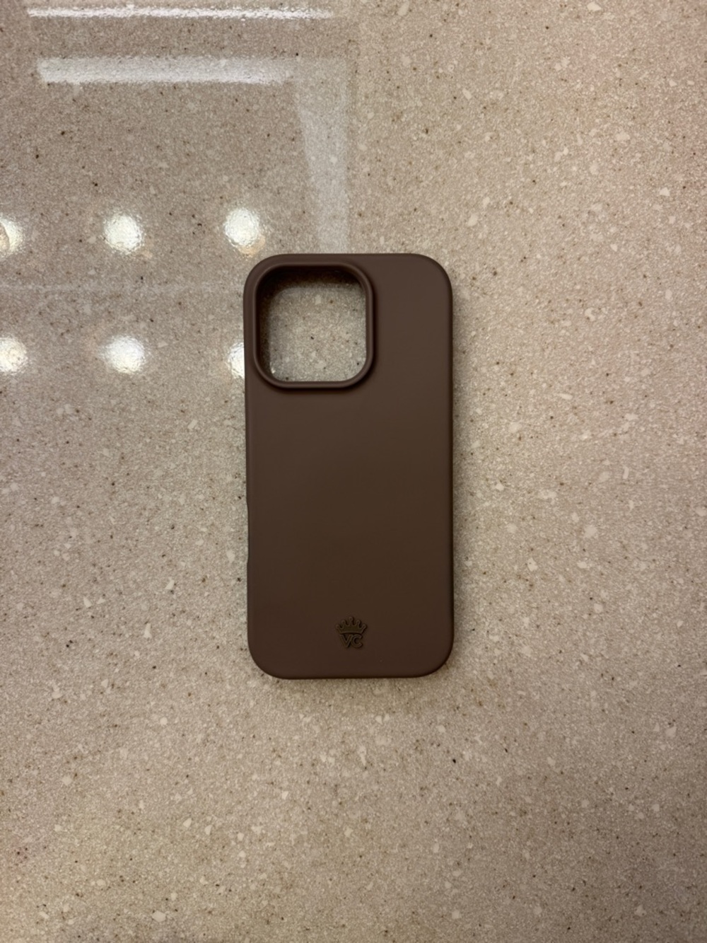 Cashmere Taupe Velvet Caviar iPhone Case